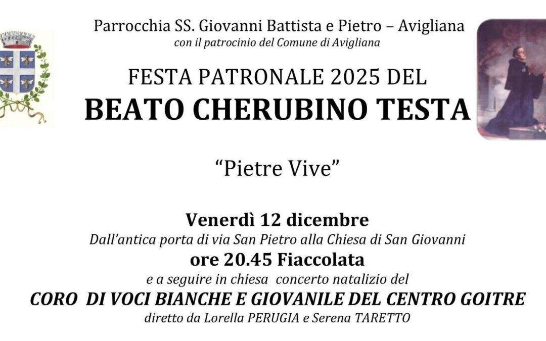 CONCERTO per il BEATO CHERUBINO del Coro di Voci Bianche e Giovanile e dell’Ensemble femminile del Centro Goitre.